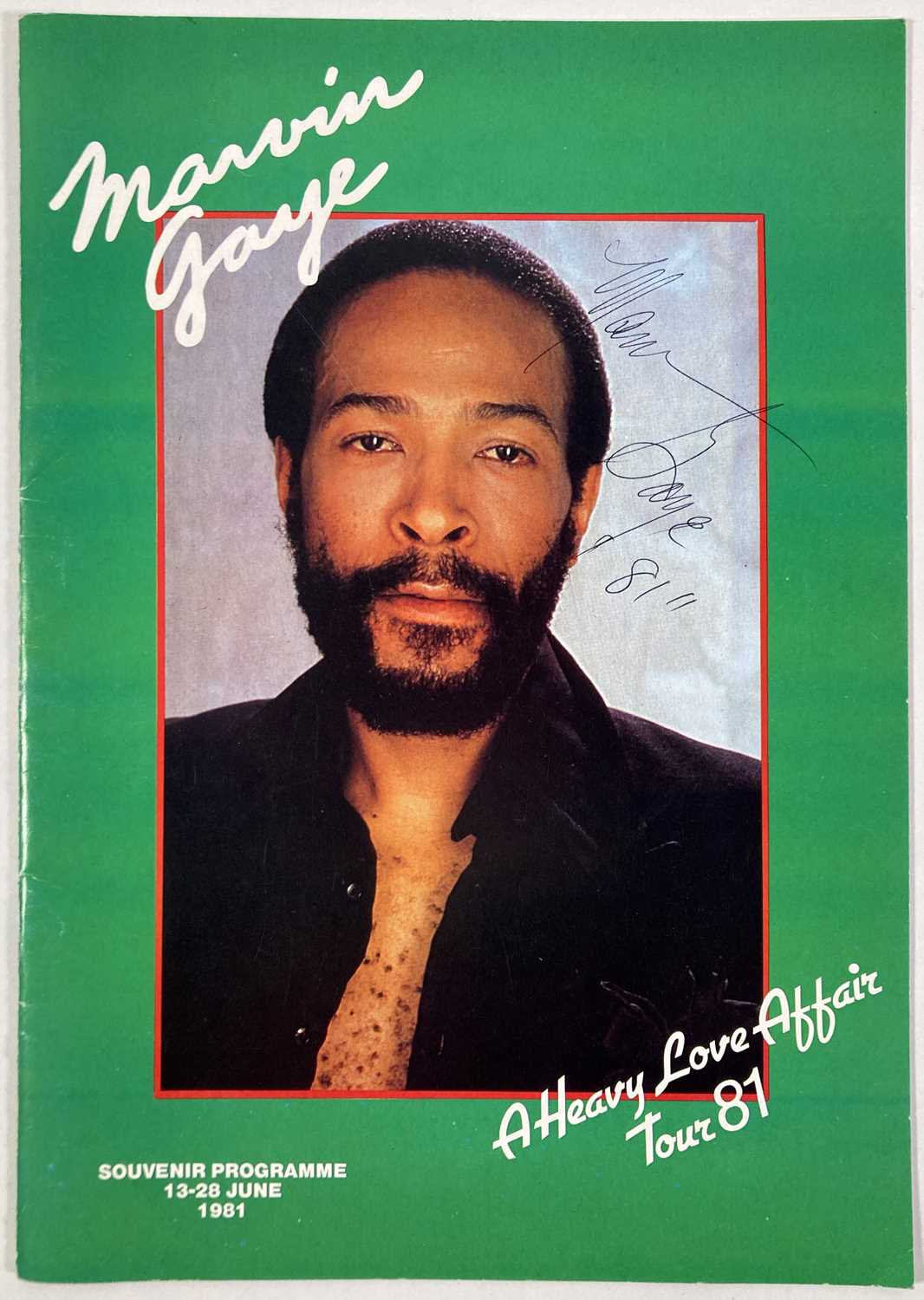 Lot 319 - MARVIN GAYE - SIGNED CONCERT PROGRAMME.