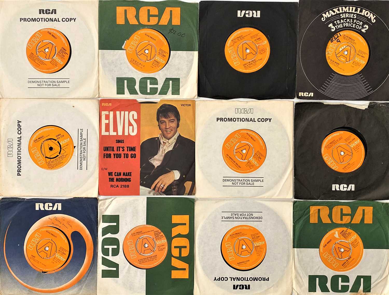 Lot 1045 - ELVIS PRESLEY - UK RCA DEMOS 7" PACK