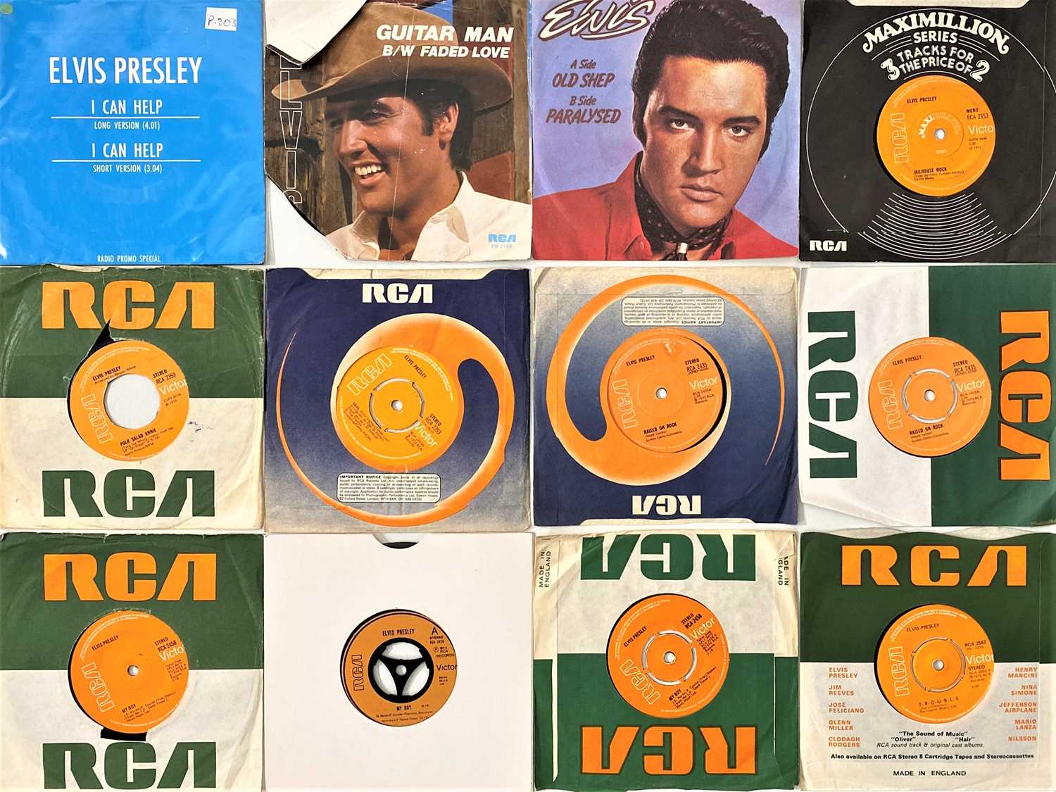 Lot 1046 - ELVIS PRESLEY - UK 7" RCA COLLECTION