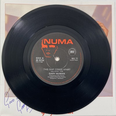 Lot 228 - GARY NUMAN - SIGNED 7" SINGLE.