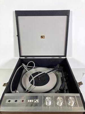 Lot 15 - PORTABLE RECORD PLAYERS (GARRARD, DANSETTE, REGENTONE, HMV).