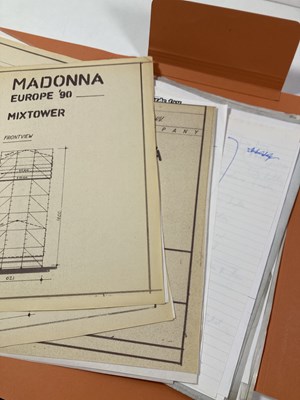 Lot 560 - CONTRACTS AND CONCERT BOOKING ARCHIVE - MADONNA TO INC T-SHIRT, 1987-1990.