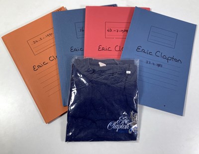 Lot 561 - CONTRACTS AND CONCERT BOOKING ARCHIVE - ERIC CLAPTON, 1983-1990 INC T-SHIRT.
