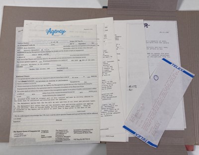 Lot 563 - CONTRACTS AND CONCERT BOOKING ARCHIVE - PIL, 1983-1987 INC ORIGINAL T-SHIRT