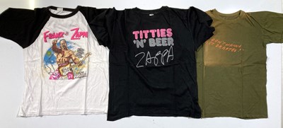 Lot 376 - FRANK ZAPPA - ORIGINAL CONCERT/TOUR T-SHIRTS.