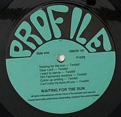 Lot 95 - WAITING FOR THE SUN - WAITING FOR THE SUN LP (ORIGINAL UK COPY - PROFILE RECORDS GMOR 167)