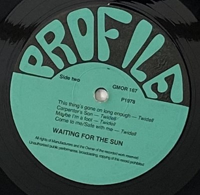 Lot 95 - WAITING FOR THE SUN - WAITING FOR THE SUN LP (ORIGINAL UK COPY - PROFILE RECORDS GMOR 167)