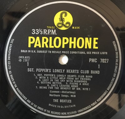 Lot 1020 - The Beatles - Studio LPs (Sgt Pepper's to Abbey Road)