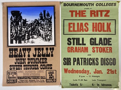 Lot 250 - PROG CONCERT POSTERS C 1970S  - ELIAS HULK / COMUS.