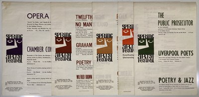 Lot 251 - SPRING ARTS FESTIVAL 1968  - SET OF FIVE POSTERS INC MICHAEL GARRICK / RENDELL / CARR BILLING.