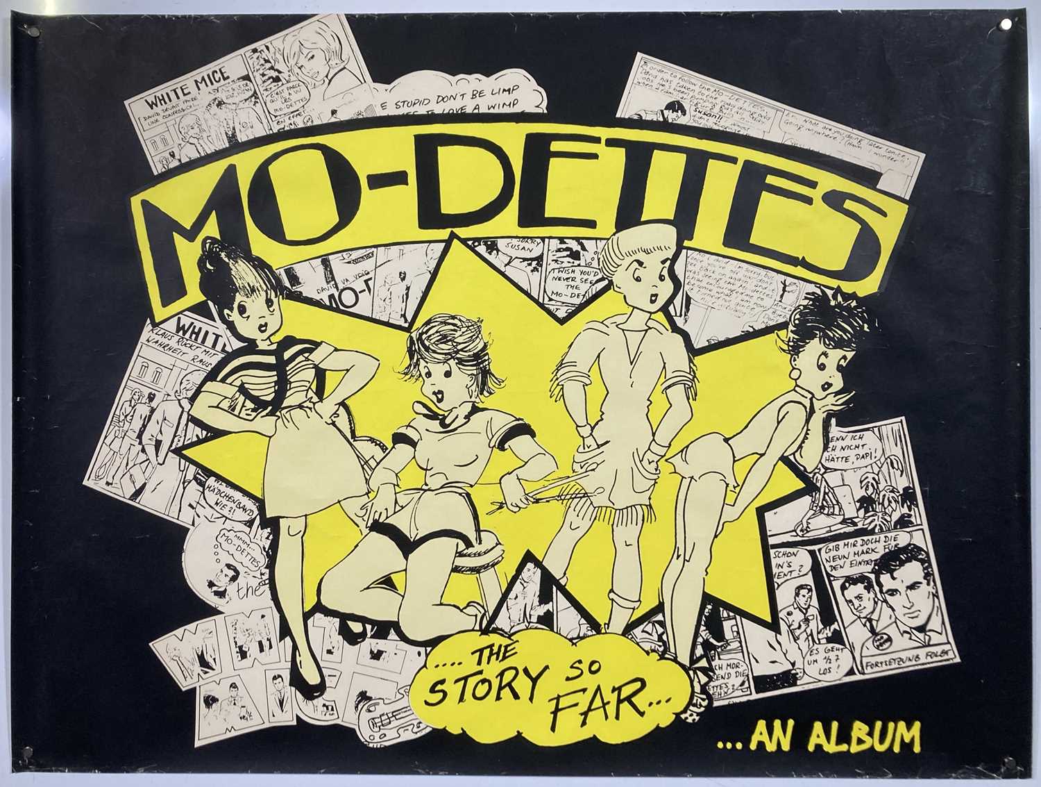 Lot 253 - PUNK / NEW WAVE - THE MO-DETTES STORY SO FAR PROMOTIONAL POSTER.