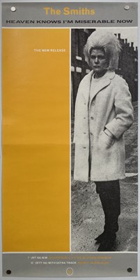 Lot 508 - THE SMITHS - HEAVEN KNOWS CARTEL/ROUGH TRADE PROMO POSTER.