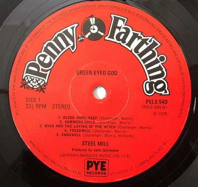 Lot 100 - STEEL MILL - GREEN EYED GOD LP (ORIGINAL UK COPY - PENNY FARTHING PELS 549)