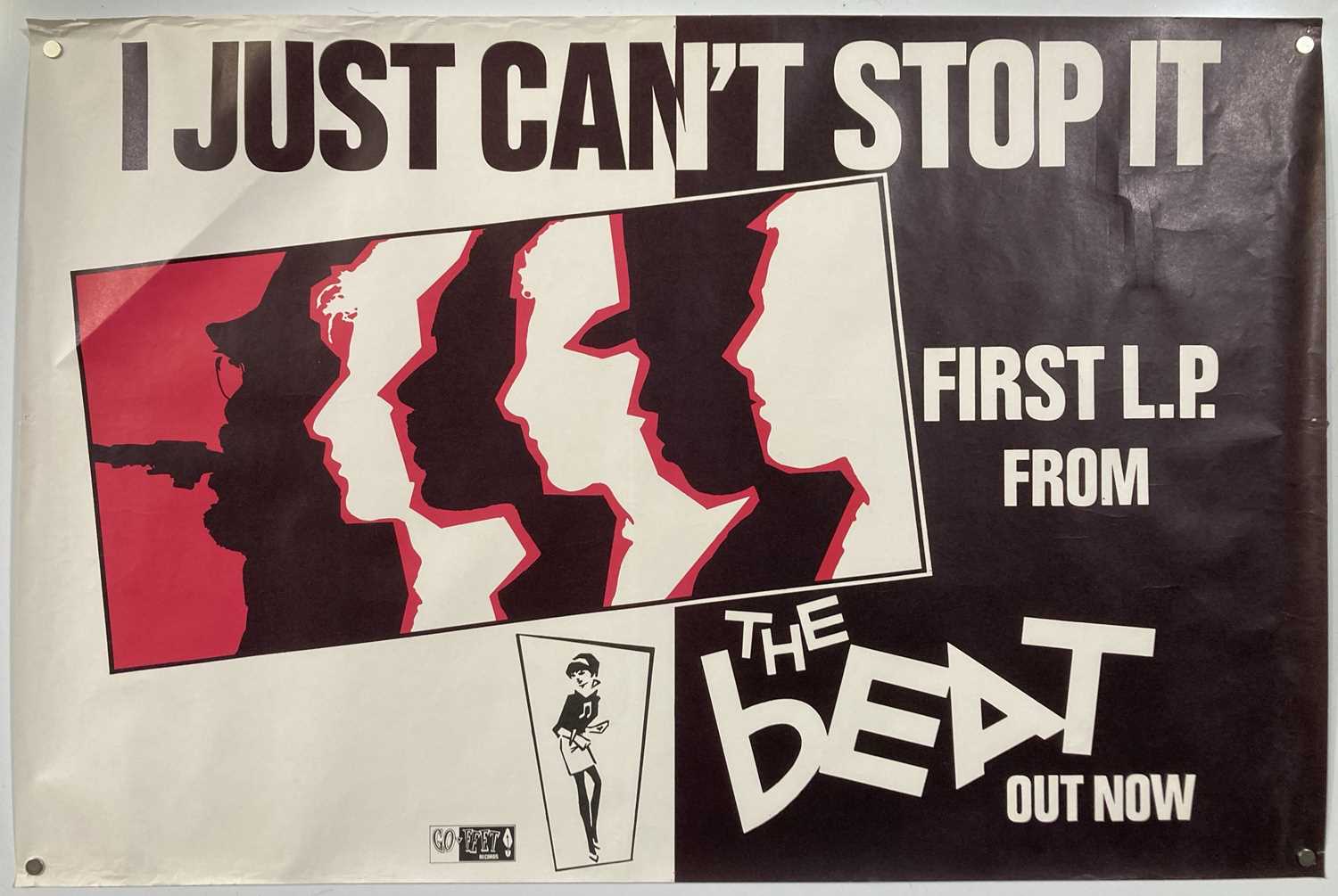 Lot 256 - THE BEAT - I JUST CAN'T STOP IT ORIGINAL 1980 PROMO POSTER.