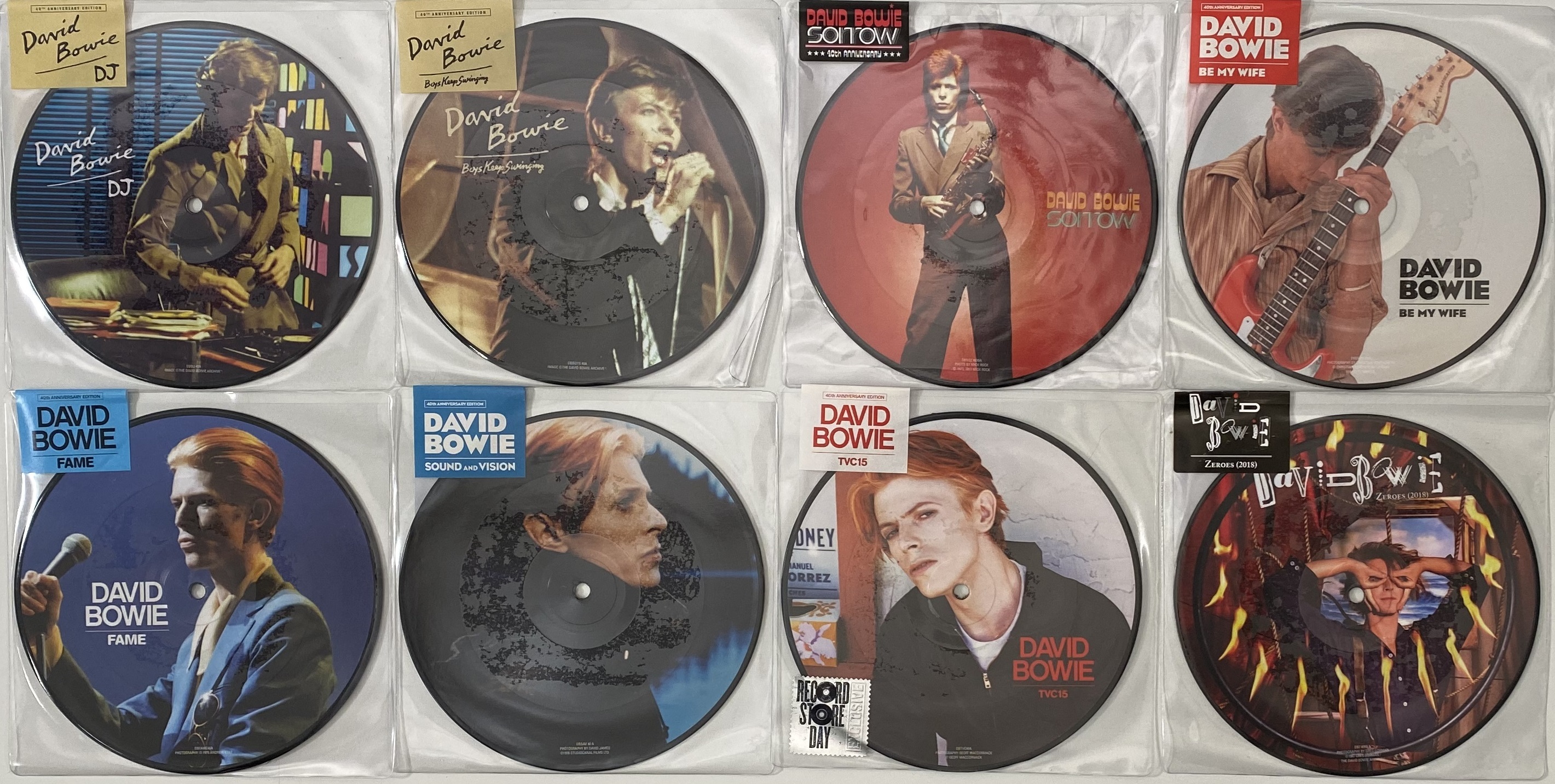 Lot 1159 - DAVID BOWIE - 40TH ANNIVERSARY 7" PICTURE