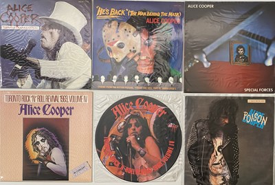 Lot 1165 - ALICE COOPER - LP/12"/7" COLLECTION (PLUS CD BOX SETS)