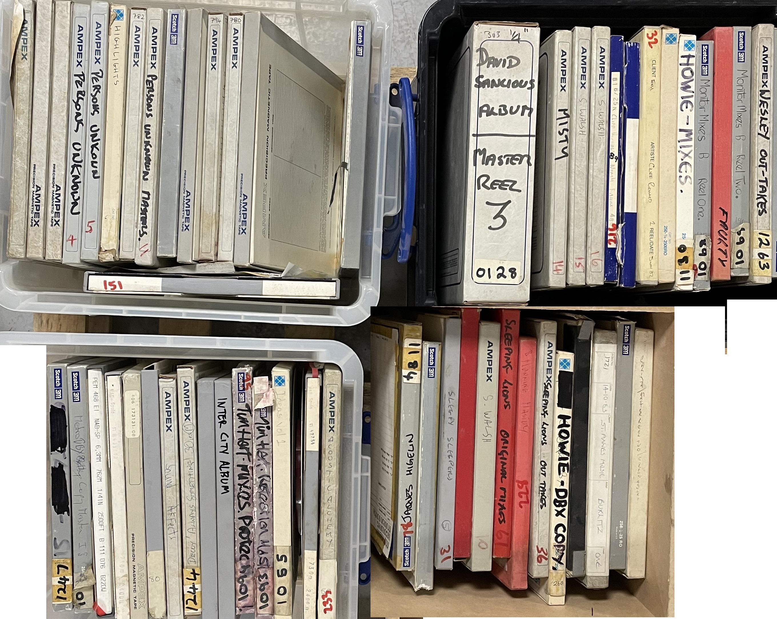Lot 470 MASTER TAPE ARCHIVE STRAWBERRY STUDIOS
