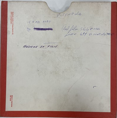 Lot 472 - RARE ITALIAN LIBRARY MASTER TAPE - STELVIO CIPRIANI  / VIOSTEL - SITUAZIONI E SENSAZIONI.