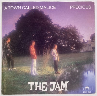 Lot 425 - THE JAM - FULLY SIGNED TOWN CALLED MALICE 7" SINGLE.