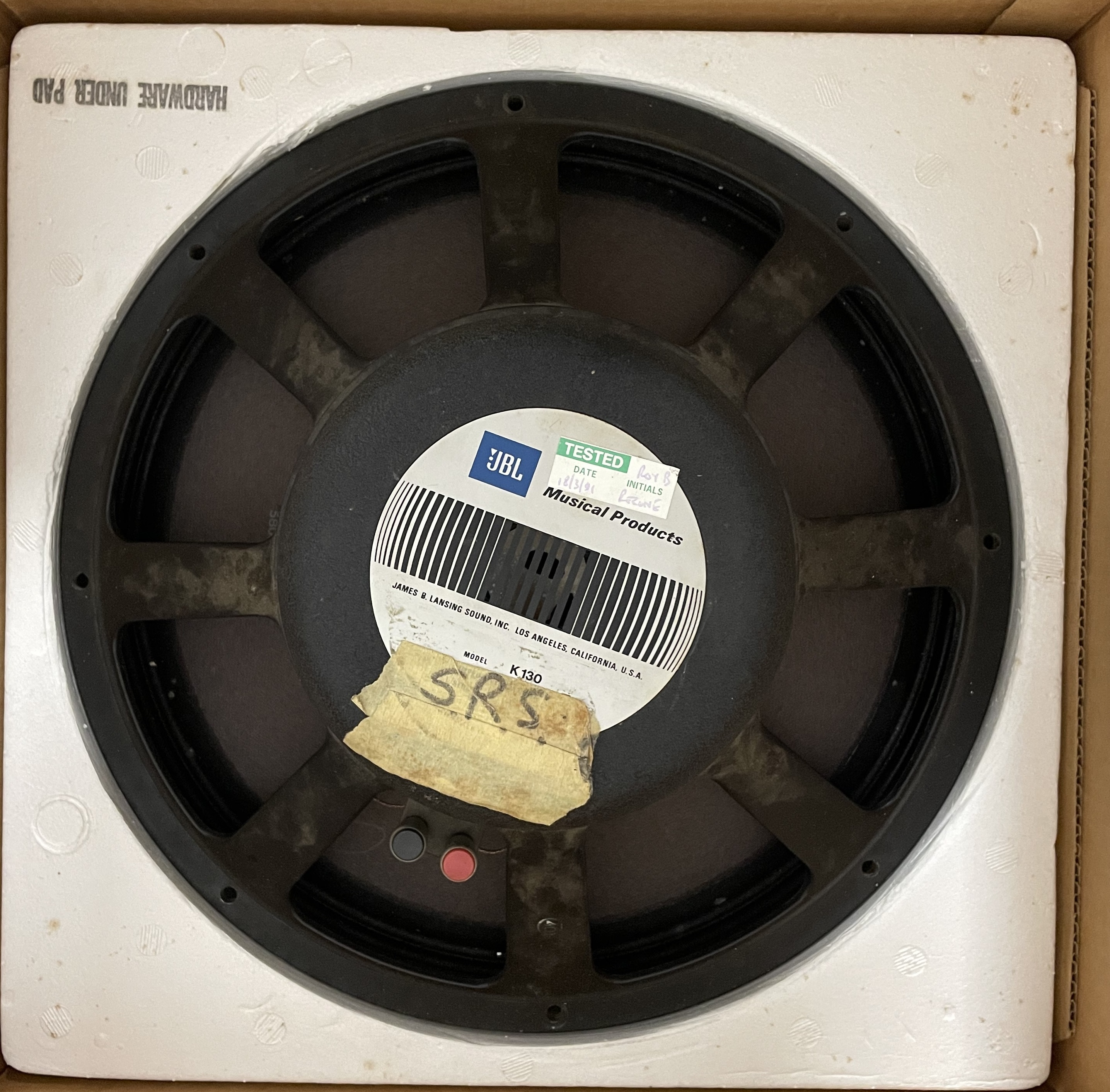 Lot 21 BOXED JBL SPEAKER CONES.