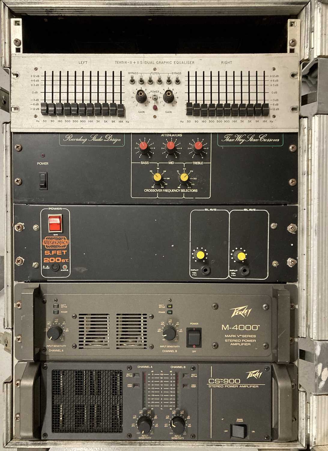 Lot 27 - FLIGHT CASE WITH RACK MOUNTED EQUIPMENT INC