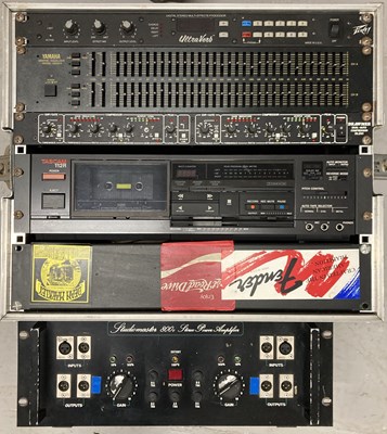Lot 28 - FLIGHT CASE WITH RACK MOUNTED EQUIPMENT.