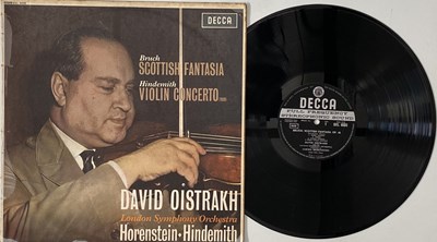 Lot 1086 - DAVID OISTRAKH/ HORENSTEIN - BRUCH: SCOTTISH FANTASIA/ HINDEMITH: VIOLIN CONCERTO LP (UK STEREO - DECCA ED1 - SXL 6035)