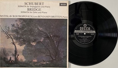 Lot 1087 - ROSTROPOVICH/ BRITTEN - SCHUBERT/ BRIDGE: SONATAS FOR PIANO LP (UK STEREO - DECCA ED3 ORIGINAL - SXL 6426)