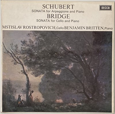 Lot 1087 - ROSTROPOVICH/ BRITTEN - SCHUBERT/ BRIDGE: SONATAS FOR PIANO LP (UK STEREO - DECCA ED3 ORIGINAL - SXL 6426)