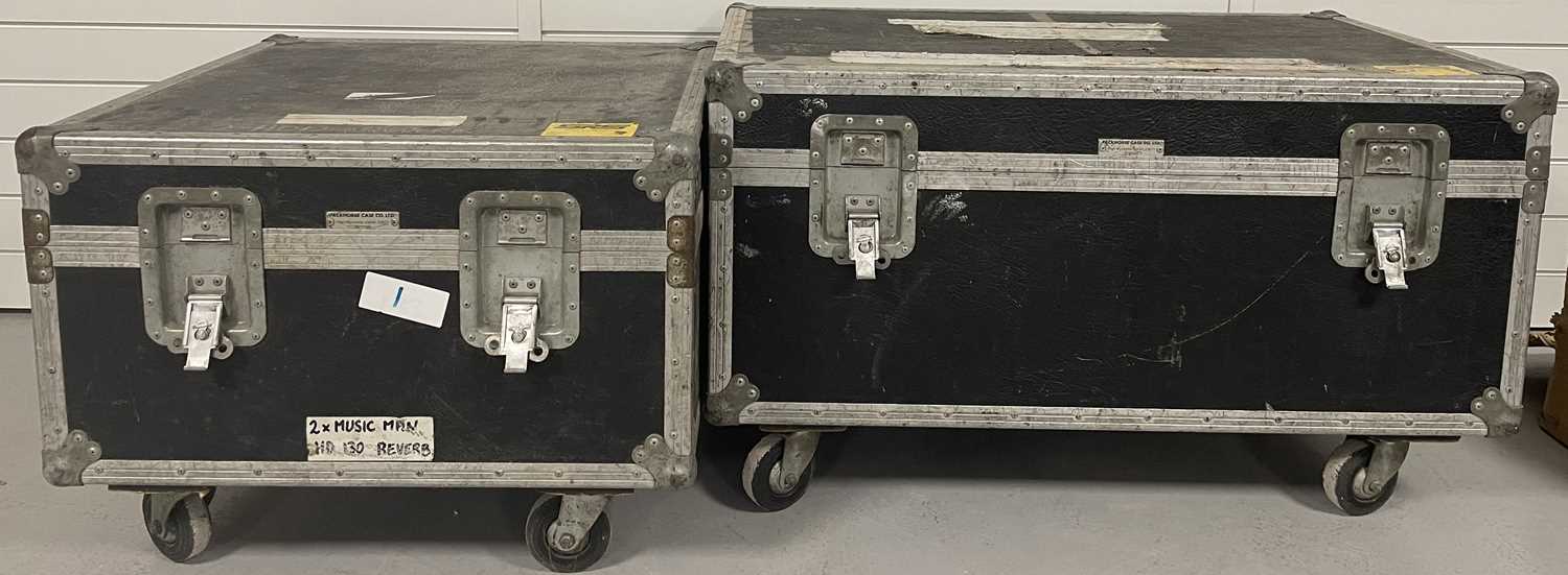 Lot 32 - STRAWBERRY STUDIOS - STRAWBERRY RENTALS COLLECTION - PAIR OF FLIGHT CASES LIKELY 10CC USED.