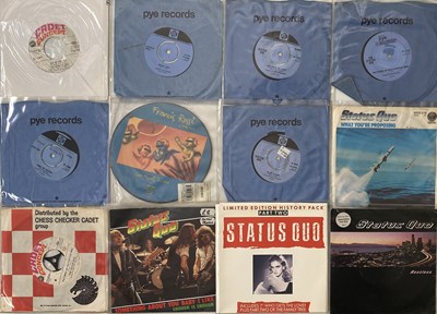 Lot 1184 - STATUS QUO - 7"/ CD COLLECTION