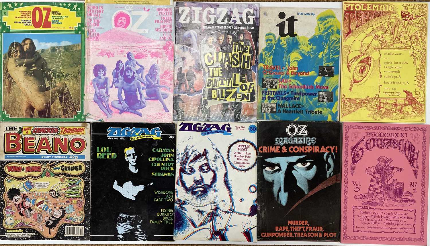 Lot 107 MUSIC AND MUSIC RELATED MAGAZINES INC OZ