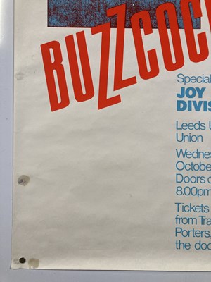 Lot 268 - BUZZCOCKS / JOY DIVISION 1979 CONCERT POSTER.