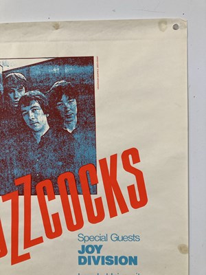 Lot 268 - BUZZCOCKS / JOY DIVISION 1979 CONCERT POSTER.