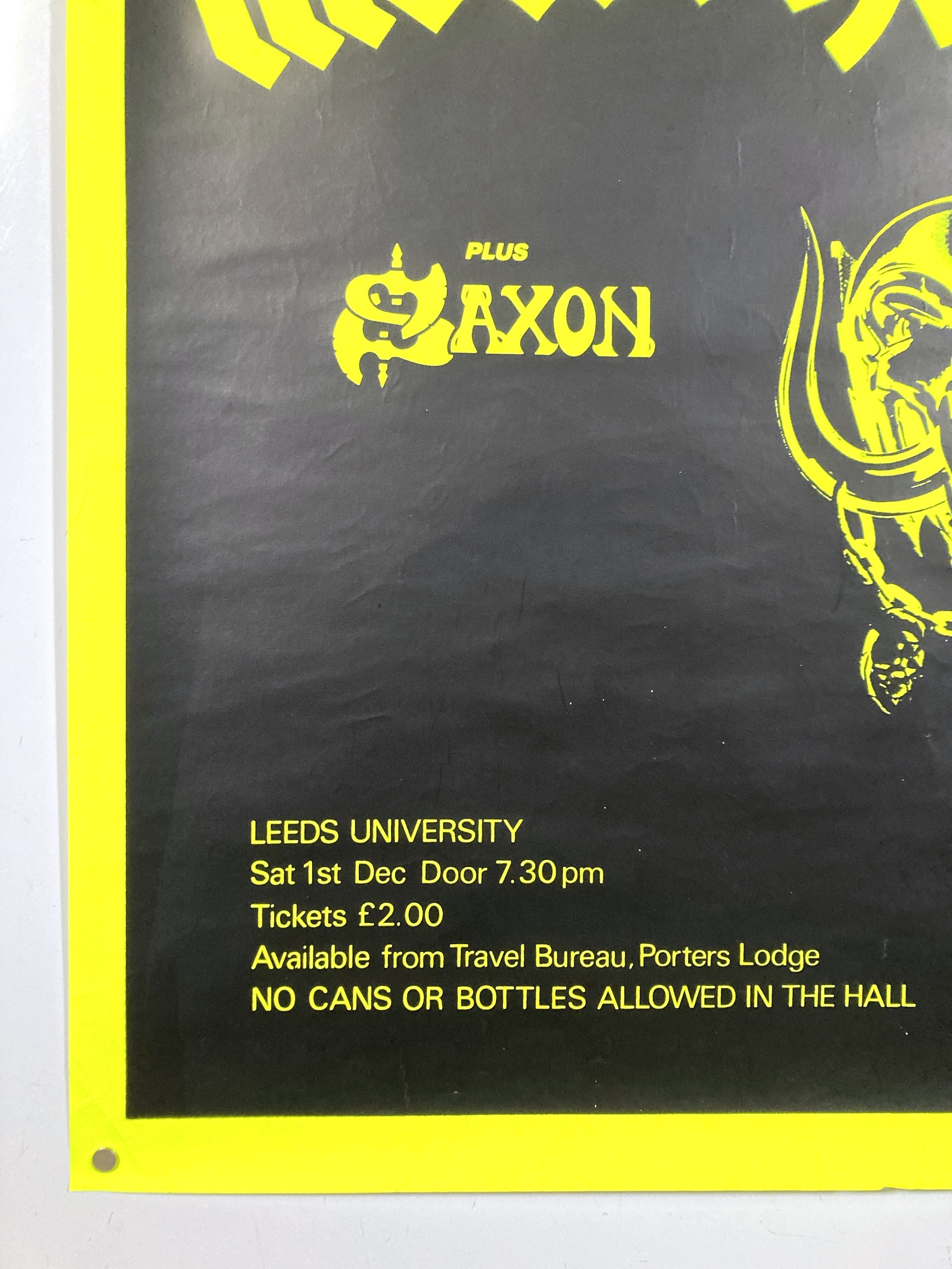 Lot 269 - MOTORHEAD BOMBER TOUR ORIGINAL 1979 CONCERT