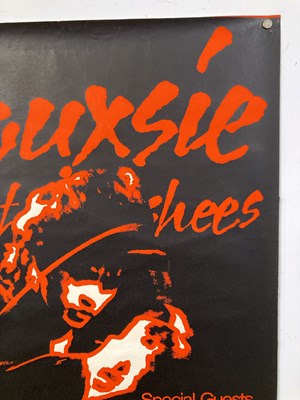 Lot 270 - SIOUXSIE AND THE BANSHEES / THE CURE - LEEDS POSTER 1979.