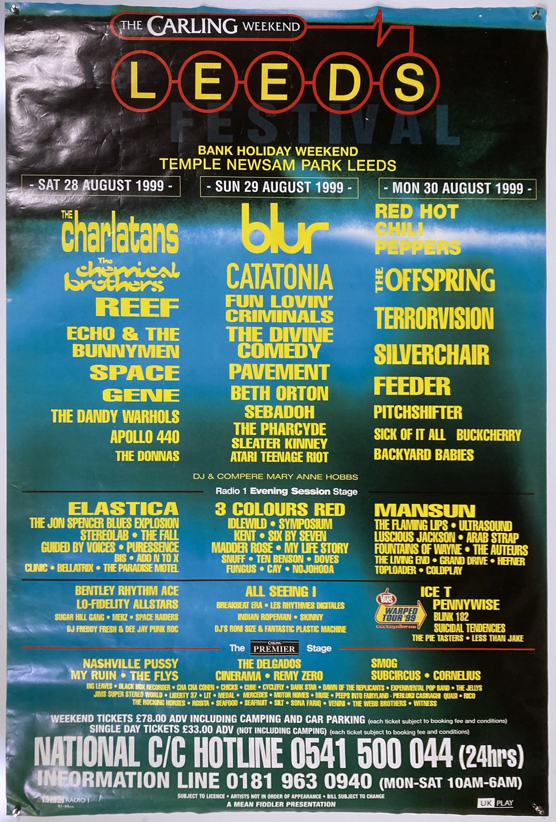 Lot 271 READING AND LEEDS FESTIVAL C 1990S/00S