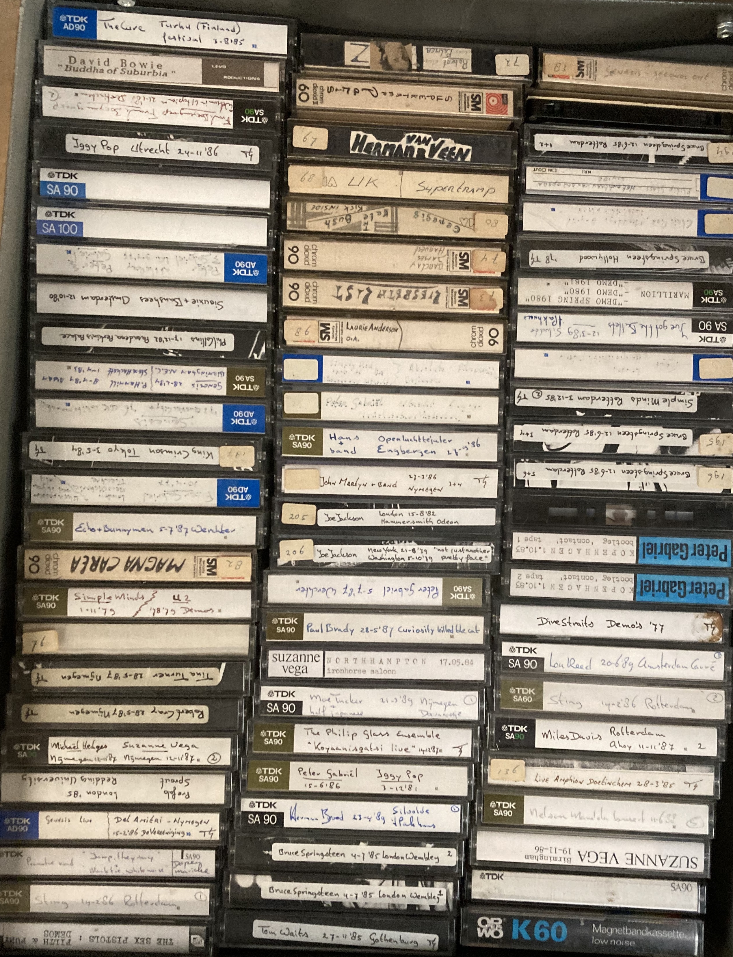 Lot 312 - DAVID BOWIE / ROCK AND POP CASSETTE ARCHIVE