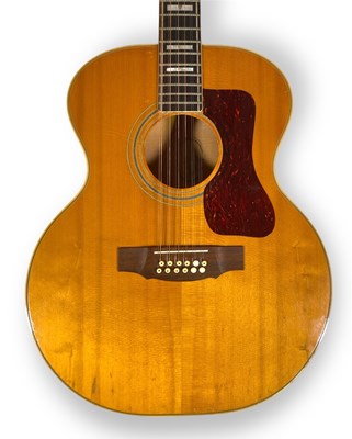 Lot 570 - YES INTEREST - A GUILD F-512 12 STRING ACOUSTIC GUITAR OWNED AND PLAYED BY CHRIS SQUIRE.