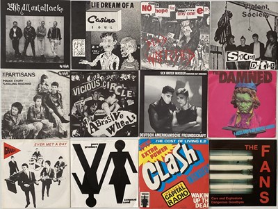 Lot 40 - PUNK/NEW WAVE - 7" COLLECTION (MANY RARITIES)