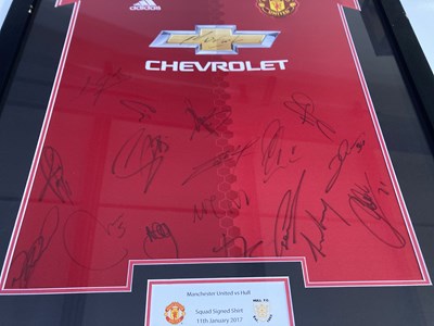 Lot 11 - MANCHESTER UNITED - FULLY SIGNED 2017 SHIRT.