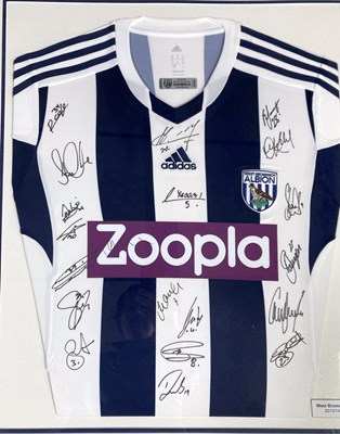 Lot 12 - SIGNED FOOTBALL MEMORABILIA - WEST BROMWICH ALBION SHIRT.