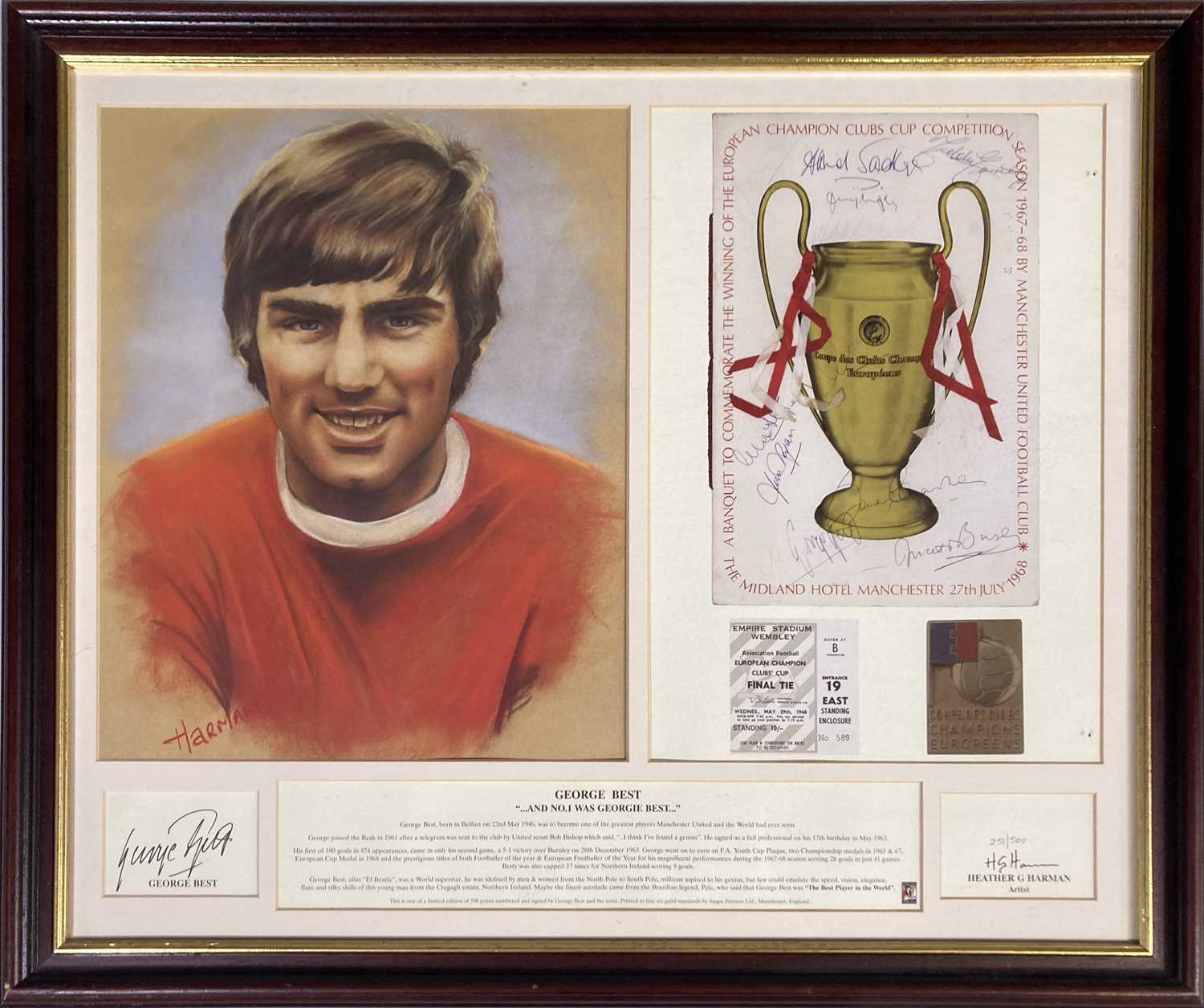 Lot 15 FOOTBALL MEMORABILIA MANCHESTER UNITED