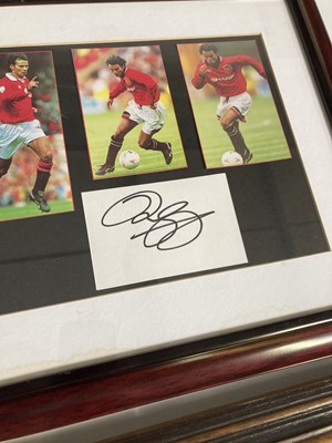 Lot 18 - FOOTBALL MEMORABILIA - DAVID BECKHAM/WAYNE ROONEY SIGNED.