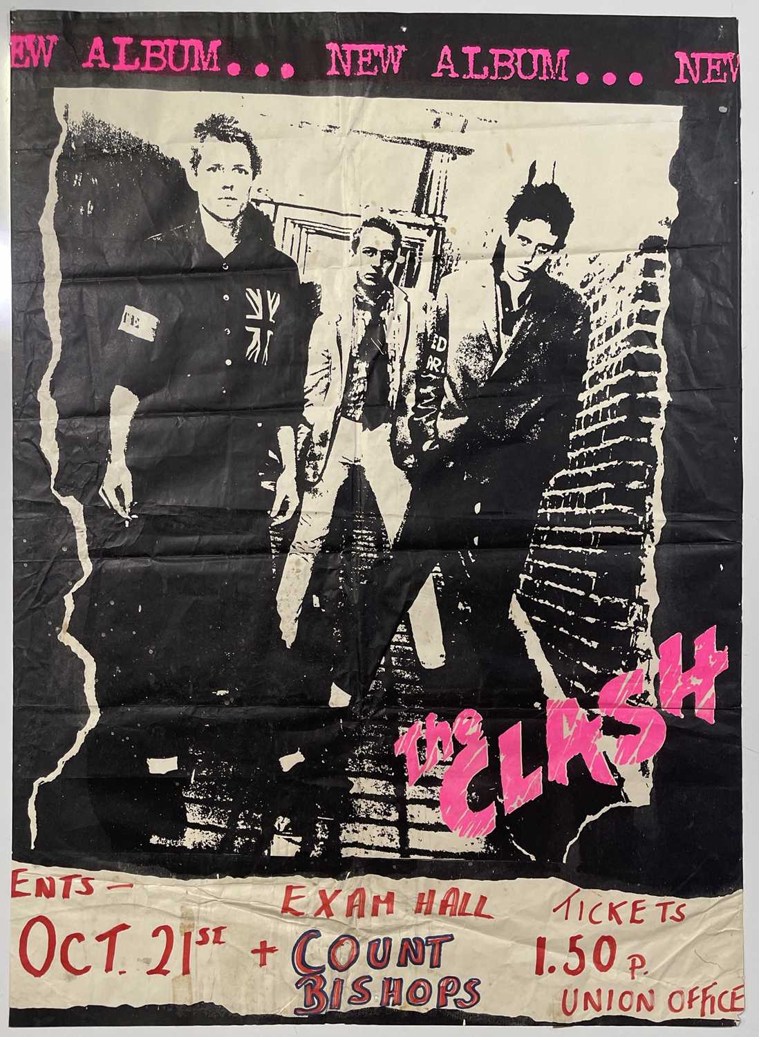 Lot 320 THE CLASH A CONCERT POSTER FOR DUBLIN OCT Lot 320 THE CLASH A CONCERT POSTER FOR DUBLIN OCT