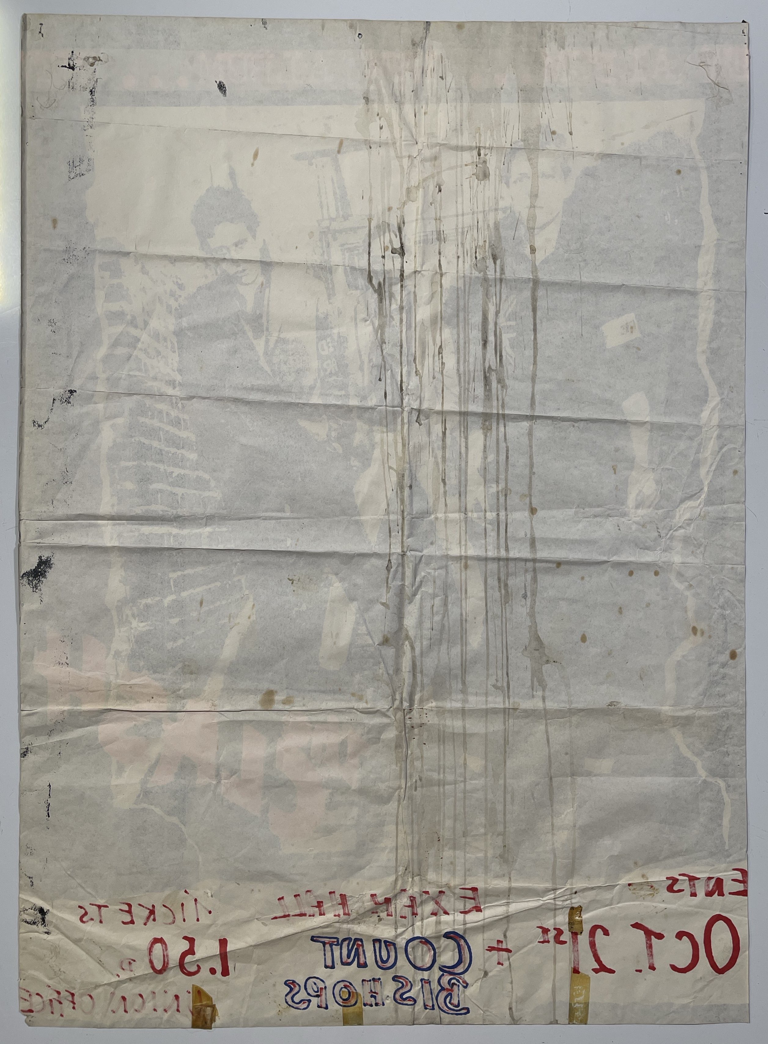 Lot 320 THE CLASH A CONCERT POSTER FOR DUBLIN OCT Lot 320 THE CLASH A CONCERT POSTER FOR DUBLIN OCT
