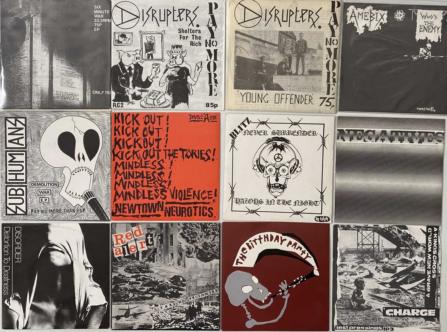 Lot 71 - PUNK/NEW WAVE - 7" COLLECTION (MANY RARITIES)