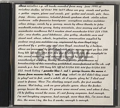 Lot 23 - ELBOW - NOISEBOX EP CD (1998 UK OG - SOFT RECORDS - SOFTREC 001)