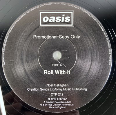 Lot 28 - OASIS - ROLL WITH IT 12" (UK PROMO - CTP 212)