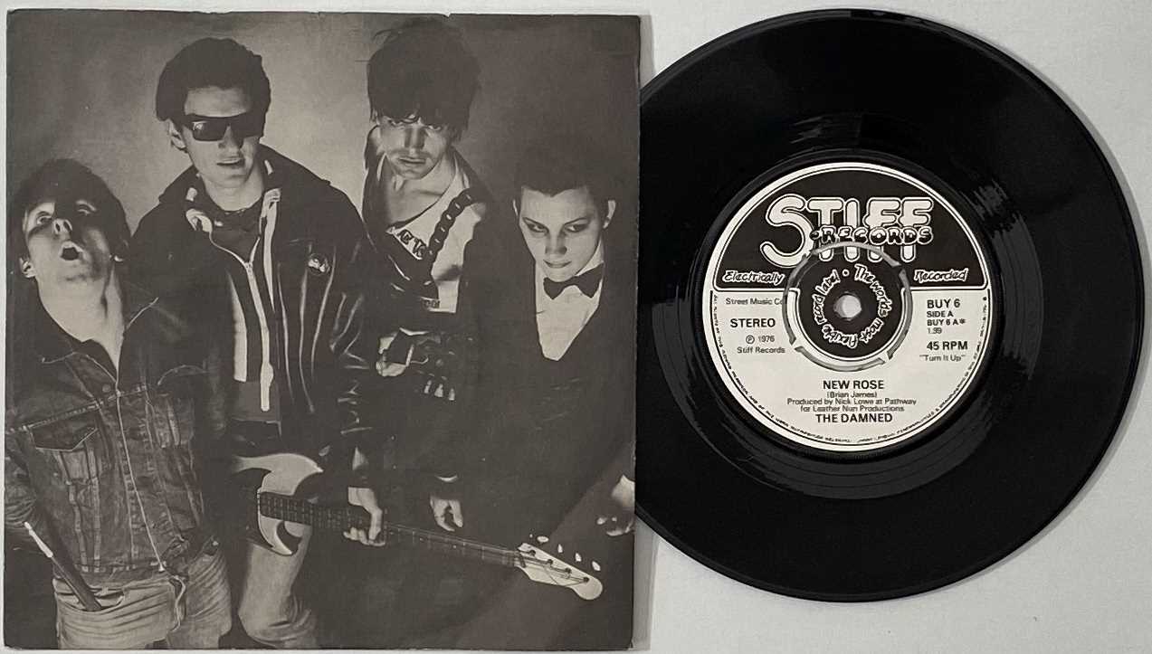 Lot 77 - THE DAMNED - NEW ROSE / HELP (ORIGINAL UK PRESSING - STIFF RECORDS - BUY 6)